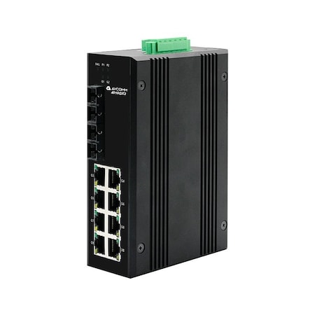 Avcomm 10-Port Industrial Unmanaged Ethernet Switch 4010GX2-AC